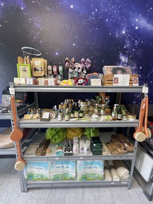 Display  at Kosmic Vegan Marketplace in San Antonio