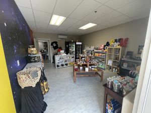 Inside  at Kosmic Vegan Marketplace in San Antonio