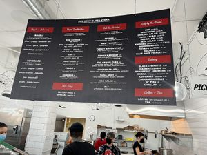 Menu at Ben & Esther's Vegan Jewish Deli in San Diego