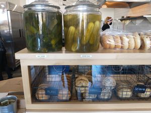 The bagels are pretty good at Ben & Esther's Vegan Jewish Deli in San Diego