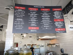 Menu at Ben & Esther's Vegan Jewish Deli in San Diego