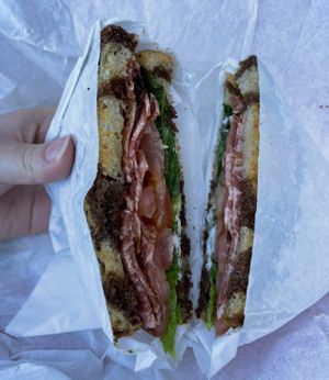 BLT  at Ben & Esther's Vegan Jewish Deli in San Diego