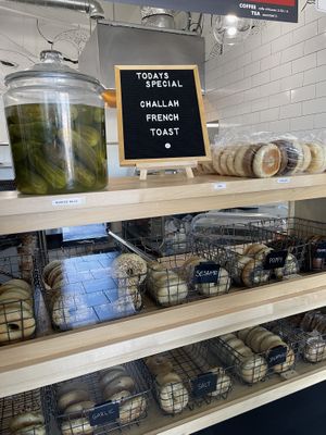 bagels    at Ben & Esther's Vegan Jewish Deli in San Diego