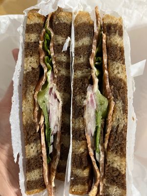 BLT (with onions instead of tomatoes) at Ben & Esther's Vegan Jewish Deli in San Diego