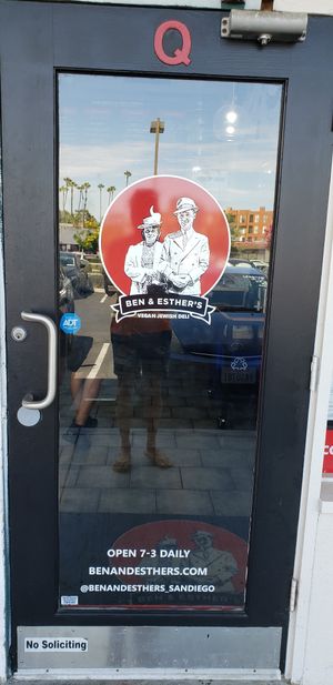  at Ben & Esther's Vegan Jewish Deli in San Diego