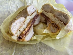   at Ben & Esther's Vegan Jewish Deli in San Diego