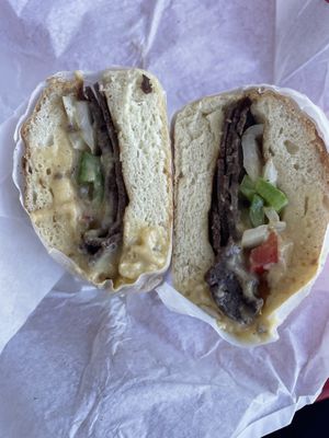 Philly Cheesesteak  at Ben & Esther's Vegan Jewish Deli in San Diego