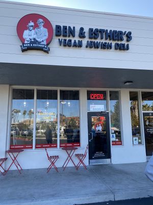 Storefront  at Ben & Esther's Vegan Jewish Deli in San Diego