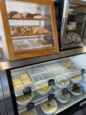 Bakery and sides  at Ben & Esther's Vegan Jewish Deli in San Diego