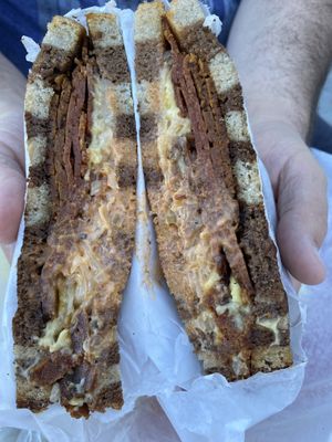 Rueben  at Ben & Esther's Vegan Jewish Deli in San Diego