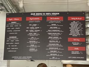   at Ben & Esther's Vegan Jewish Deli in San Diego
