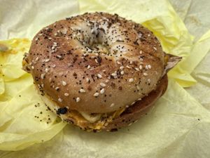   at Ben & Esther's Vegan Jewish Deli in San Diego