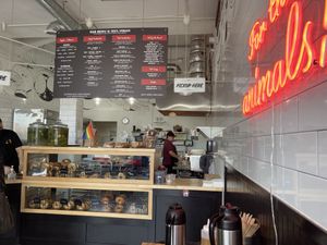   at Ben & Esther's Vegan Jewish Deli in San Diego