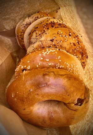 Bagels!   at Ben & Esther's Vegan Jewish Deli in San Diego
