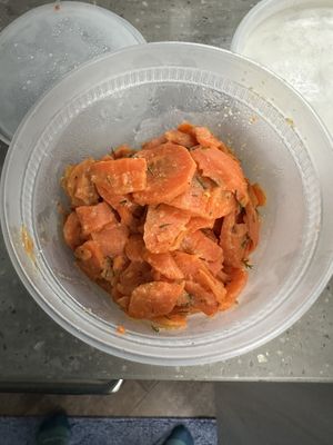 Supposed to be a full order of vegan lox     Next visit to San Diego go to Underdogs or Tacotarian for fair and ethical treatment. Ben and Esters will RIP YOU OFF    at Ben & Esther's Vegan Jewish Deli in San Diego