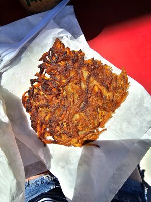 Potato Latka at Ben & Esther's Vegan Jewish Deli in San Diego