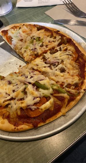 Plant based deluxe pizza  at LaRosa's Pizzeria in Florence