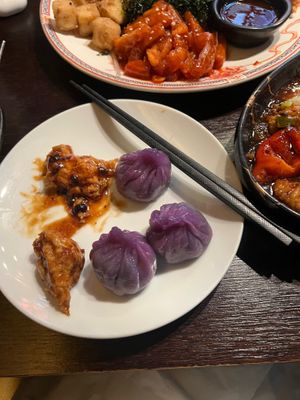 Vegetable dumplings  at Plum Valley in London