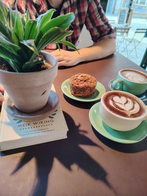 Dreamy coconut mocha and banana biscoff cake at HYGGE Sheffield in Sheffield