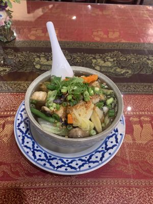 Vegetable soup w/tofu  at Bahn Thai in Fairbanks