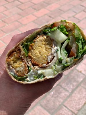 They cut it in half and I didn’t need to ask them.  at Stillfood Bistro in Salmon Arm