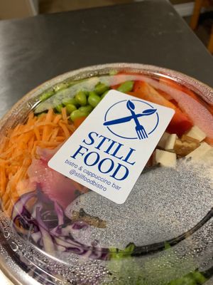 Take out Sushi bowl -- SO filling!!! at Stillfood Bistro in Salmon Arm