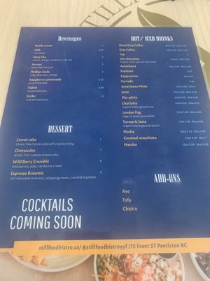   at Stillfood Bistro in Salmon Arm