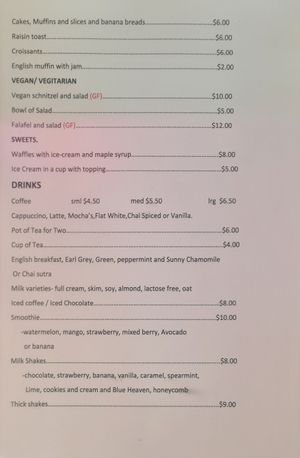 Nice vegetarian/vegan options at Fresh Air Cafe in Omeo