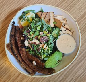 Powerhouse bowl. You can choose the base, either rice or noodles. at Fresh Sherway in Toronto
