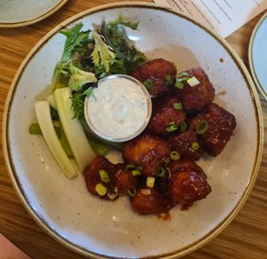 BBQ cauliflower. at Fresh Sherway in Toronto