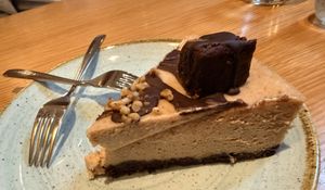 Peanut butter chocolate cheesecake!  at Fresh Sherway in Toronto
