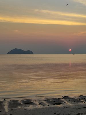 Sunset at Colorful Hut in Koh Phangan