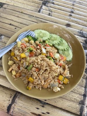 Fried rice   at Colorful Hut in Koh Phangan