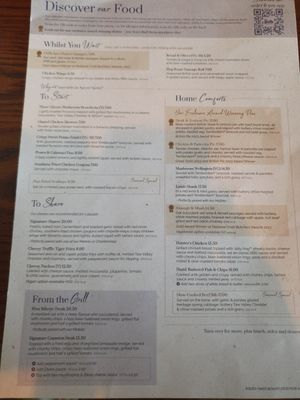Menu at Ferryboat Inn in Hayling Island