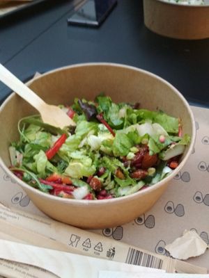 Pomegranade salad at Avocadoo in Bucharest