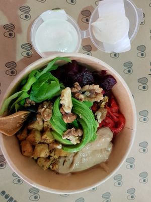Vegan Rainbowl with Tahini, 36 RON at Avocadoo in Bucharest