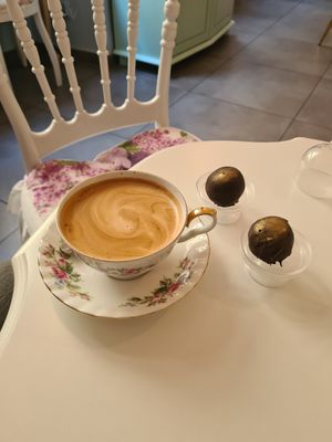 Vegan truffles at Emily Bakes in Krakow