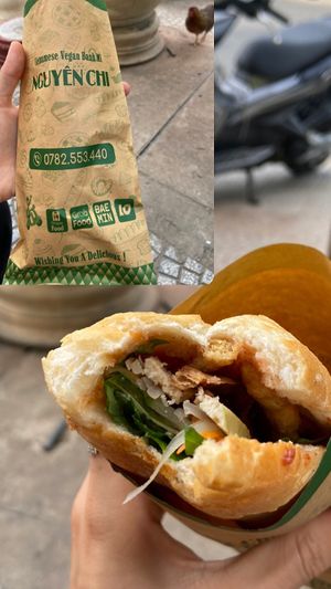 Vegan Bahn Mi  at Bánh Mì Chay - Nguyên Chi - Food Stall in Da Nang