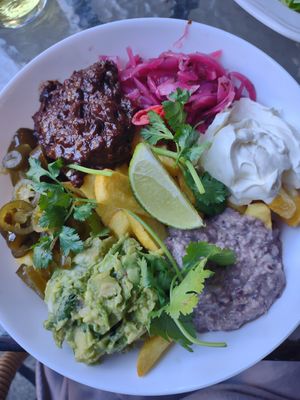 Meksykańskie fryty, vegan at Cały Gaweł Cantine Bar Cafe in Sopot