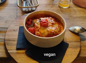 Vegane Lasagne at Cały Gaweł Cantine Bar Cafe in Sopot