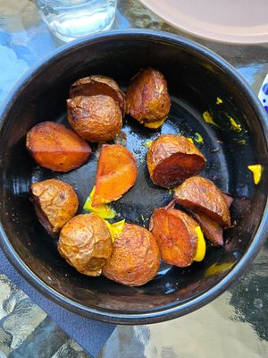 Patatas Bravas at Cały Gaweł Cantine Bar Cafe in Sopot
