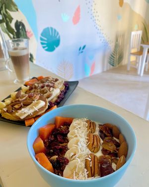 Veggie breakfast  at Habits in Holbox