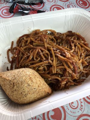 veggie noodles seem vegan  at IST - Çay Saati - T1 in Istanbul