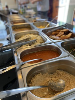 Hot dishes  at Mamma Veg Floripa in Florianopolis