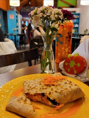 Broccoli crepe at Viva la Pepa in El Calafate
