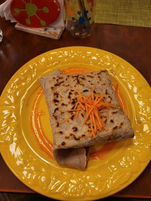 Broccoli crepe at Viva la Pepa in El Calafate