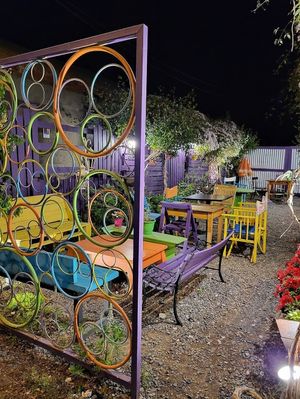 Garden at Viva la Pepa in El Calafate