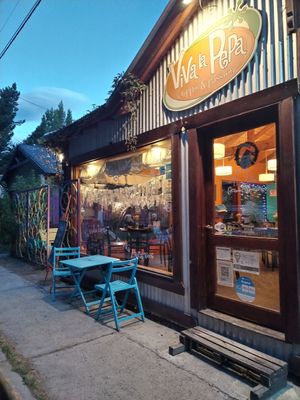 From the outside at Viva la Pepa in El Calafate