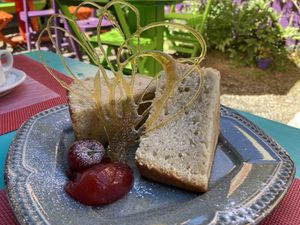 Apple and cinnamon cake (“budin”)  at Viva la Pepa in El Calafate