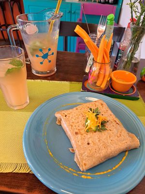 Un crepe vegana durante mis vacaciones en la Patagonia.  #veganuary #Veganuary at Viva la Pepa in El Calafate